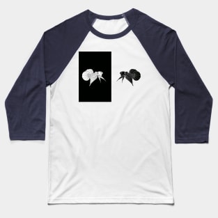 set of silhouette betta fish illustrations Baseball T-Shirt